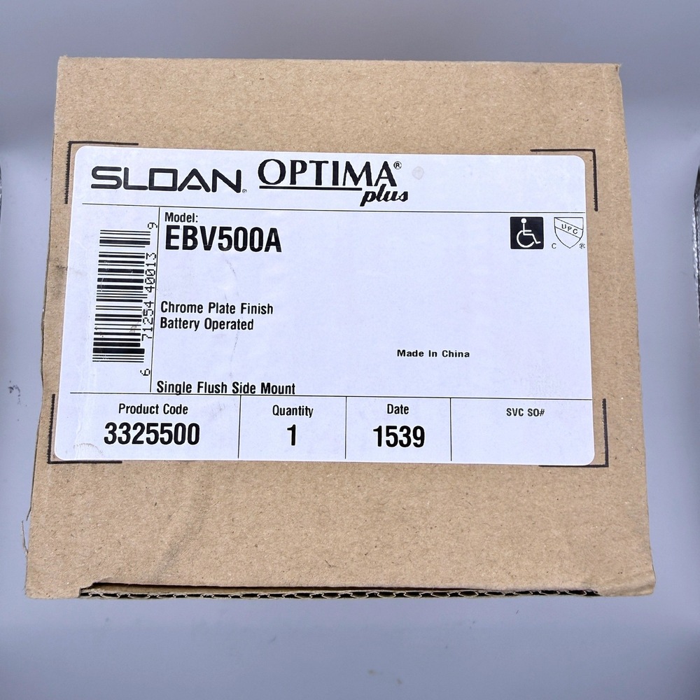 Sloan Flush Valve EBV500A Optima Plus Side Mount Battery